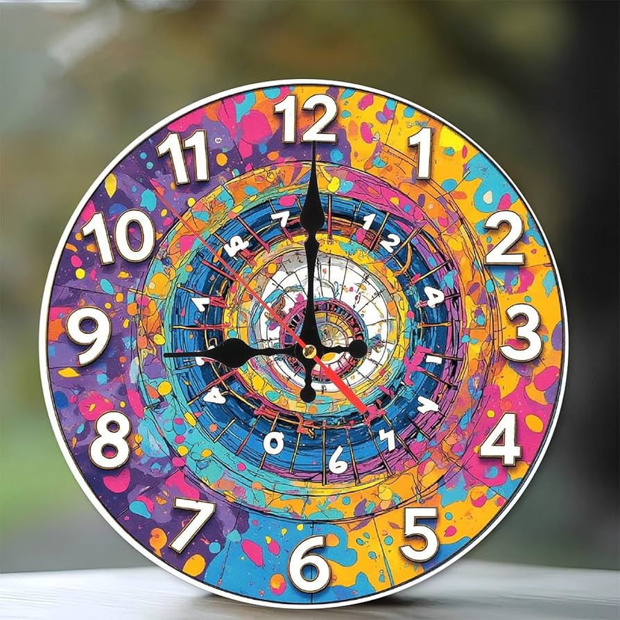 Abstract Art Clock