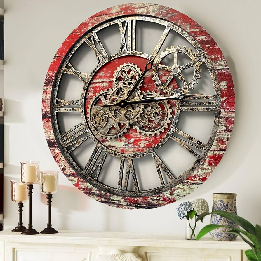 Industrial Gear Clock