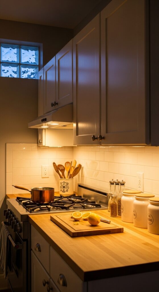 Under-Cabinet Lighting Functional Glow