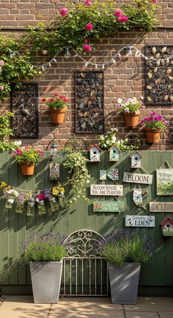 Decorate Garden Walls and Fences