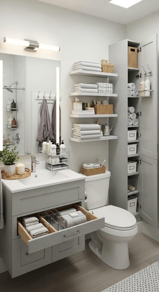 Small Bathroom Organization