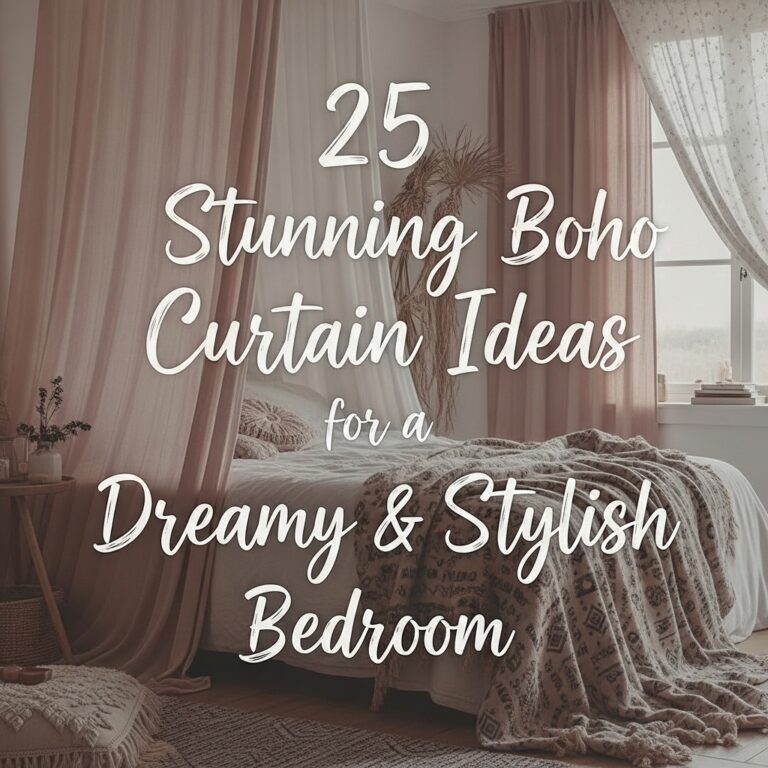 25 Stunning Boho Curtain Ideas for a Dreamy & Stylish Bedroom