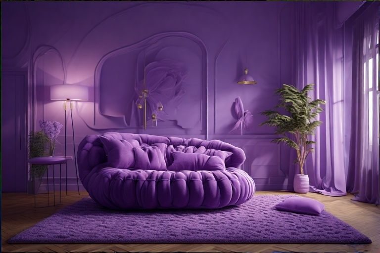 Accent Chair for Purple Bedroom
