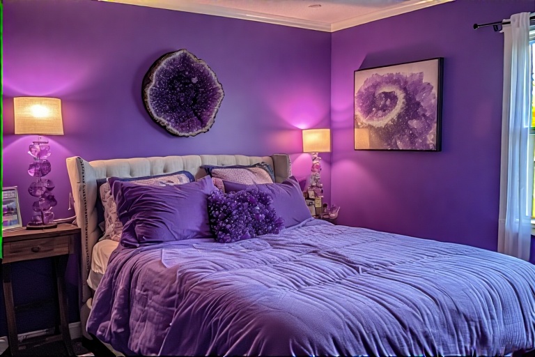 Amethyst Geode Decor