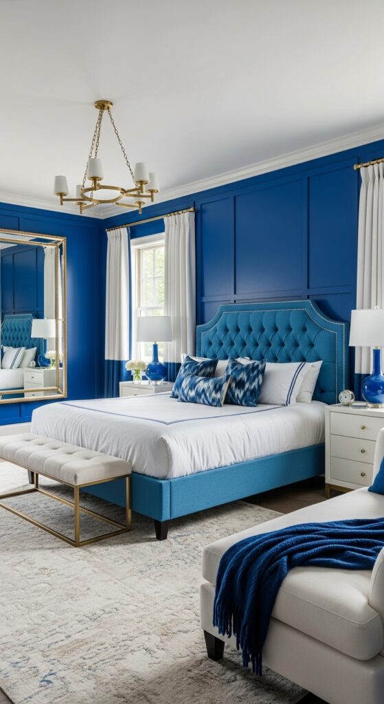 Mediterranean Blue Bedroom Inspiration