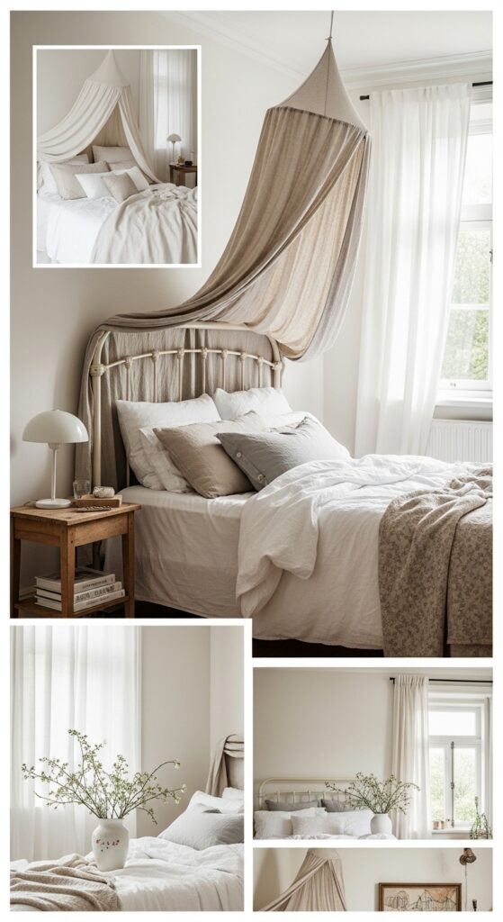 Linen Canopy Bedroom Mood