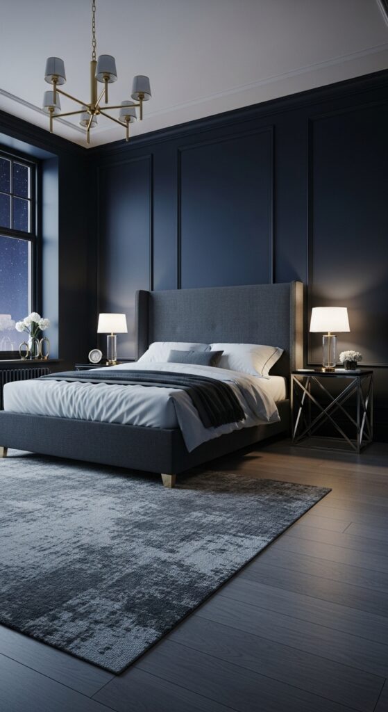 Shabby Chic Blue Bedroom Design