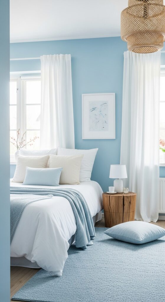Zen Blue Bedroom Retreat