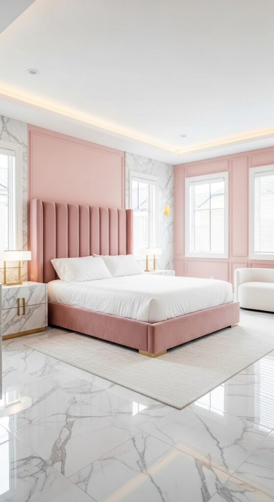 Tropical Pink Bedroom