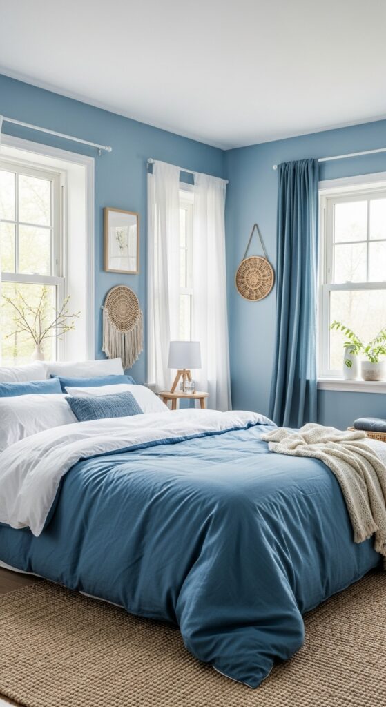Zen Blue Bedroom Retreat