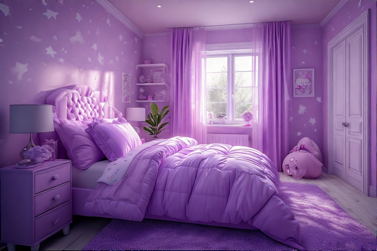 Pastel Purple Bedroom For Teens