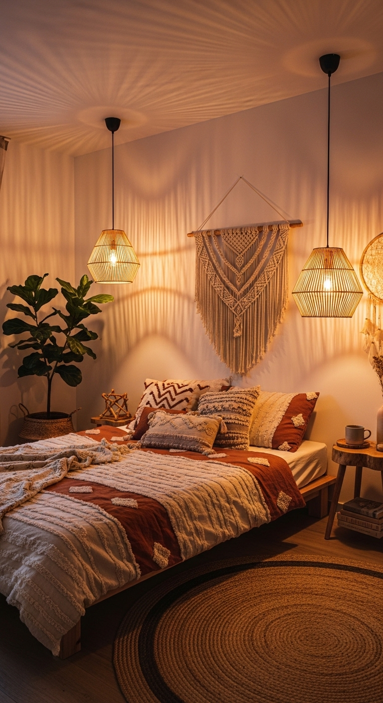 25 Boho Bedroom with Hanging Lights | Create a Cozy Retreat 2 image 121