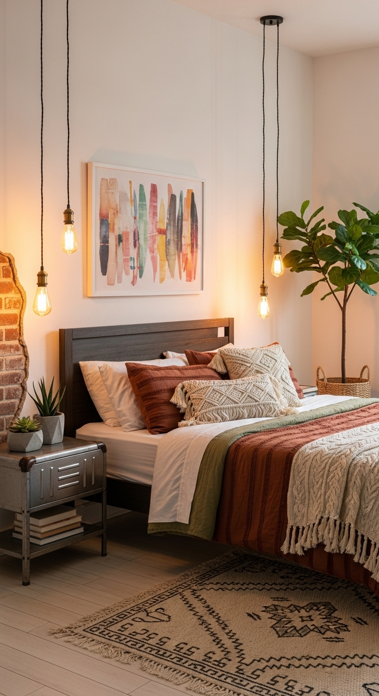 25 Boho Bedroom with Hanging Lights | Create a Cozy Retreat 8 image 127