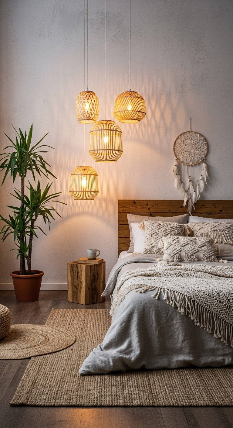 25 Boho Bedroom with Hanging Lights | Create a Cozy Retreat 13 image 130