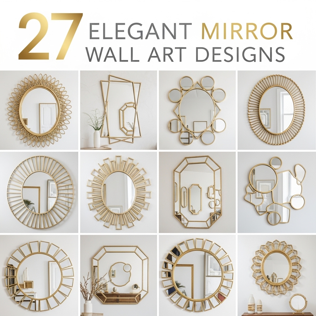 27 Elegant Mirror Wall Art Designs