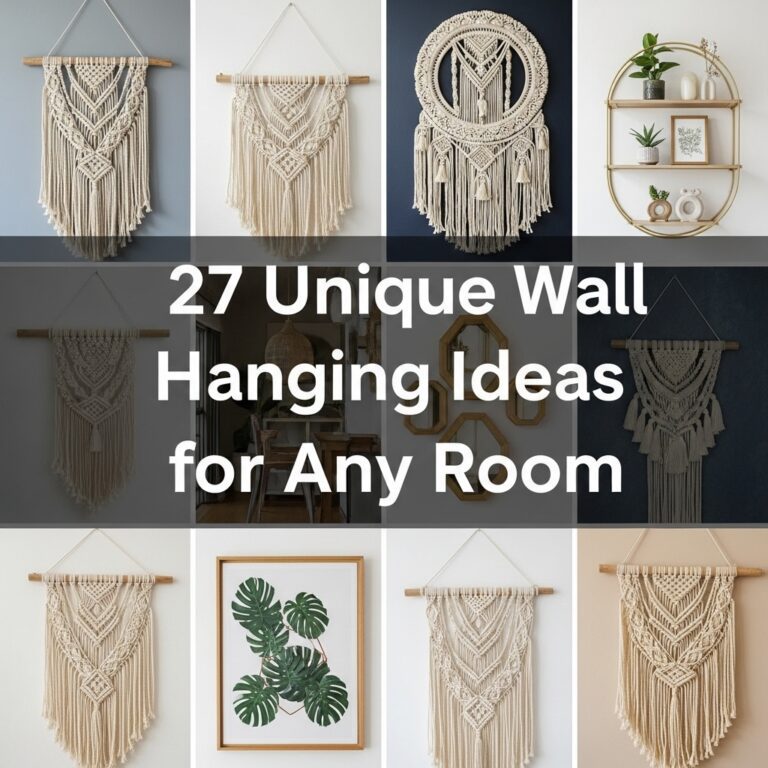 27 Unique Wall Hanging Ideas for Any Room