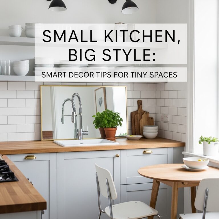 Small Kitchen, Big Style: Smart Decor Tips for Tiny Spaces