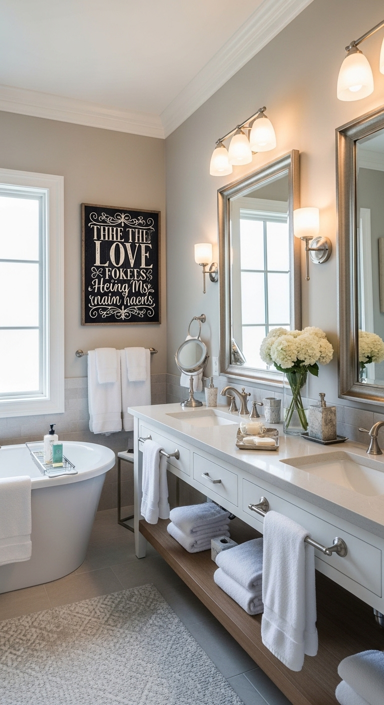 Gorgeous Couple Bathroom Decor Ideas That Blend Style and Function 19 image 107