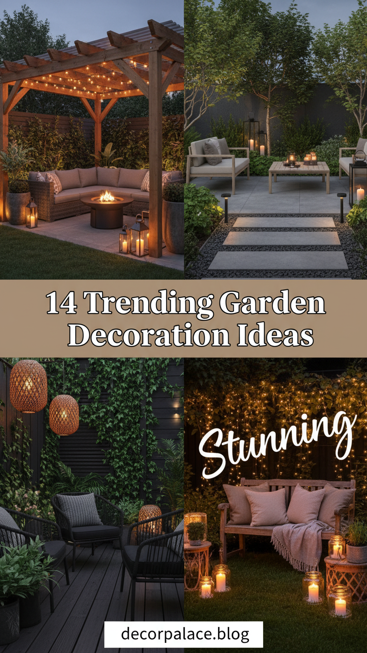 14 Trending Garden Decoration Ideas Transform Your Outdoor Backyard Stunning 2