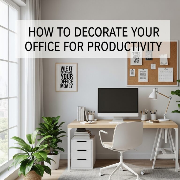 How to Decorate Your Office for Productivity