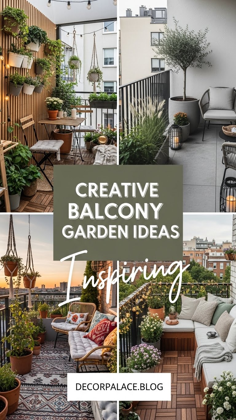 19 Creative Ways to Style Your Balcony Garden 1
