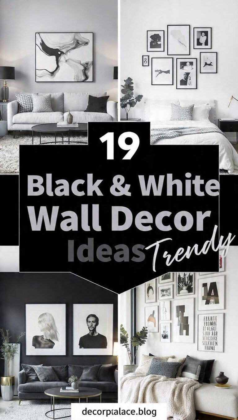 19+Sophisticated Black & White Wall Decor Ideas for 2026 — free download