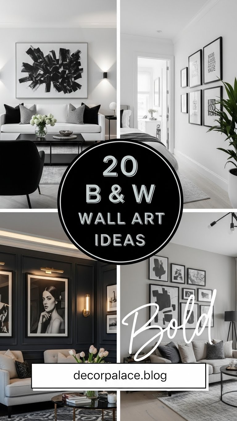 20 Bold Black White Art Inspirations for Wall Decor