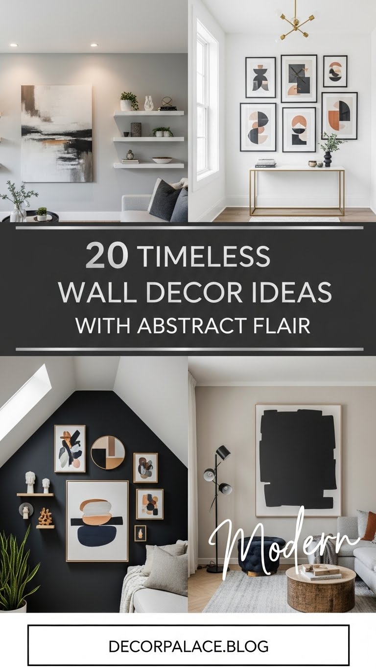 20 Timeless Wall Decor Ideas with Modern Abstract Flair