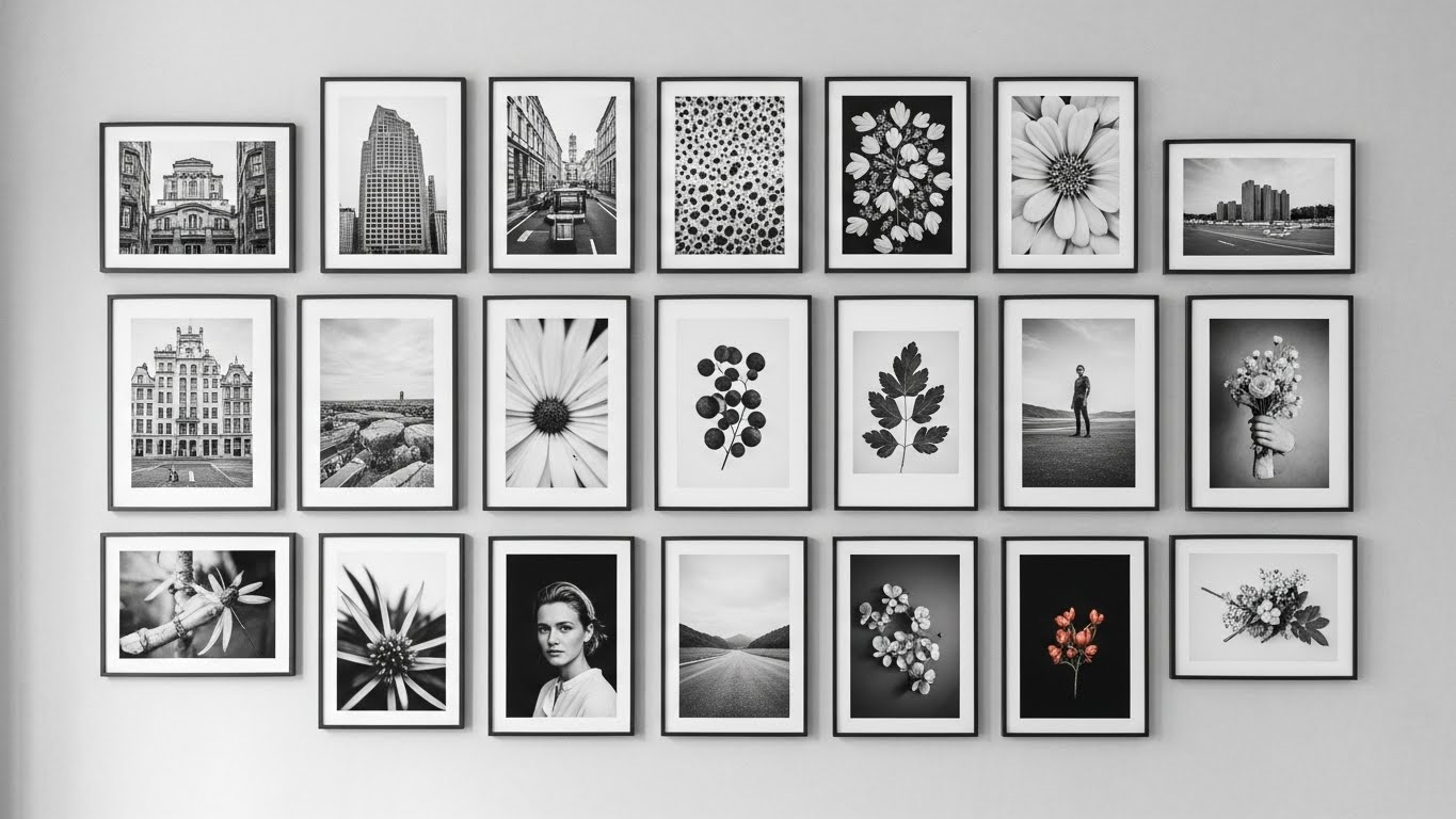 25 Black and White Photography Wall Decoration Ideas