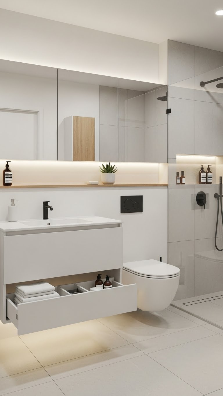 Create a Clean and Calm Bathroom with Minimalist Design 10 image 327
