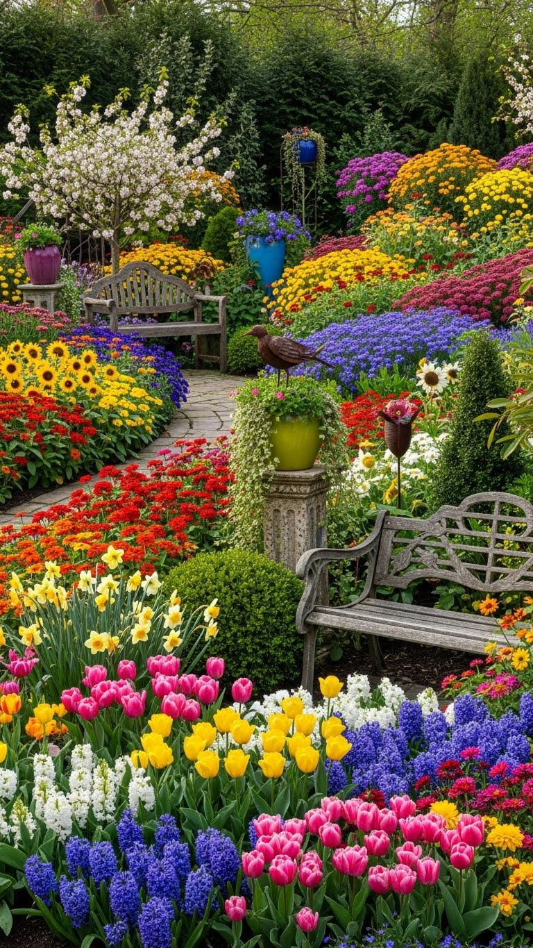 19 Garden Decor Ideas for a Bold, Color-Filled Landscape 11 image 680