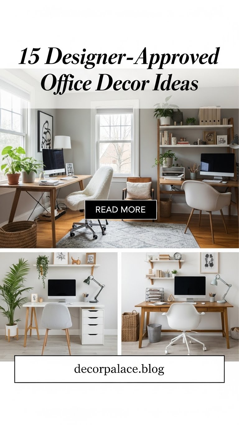 15 Designer Approved Office Decor Ideas for an Inspiring Workspace