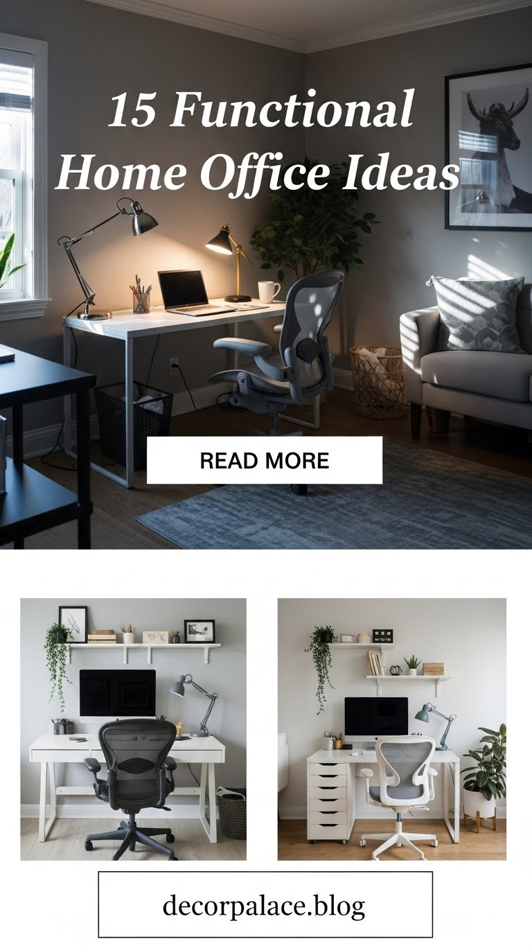 15 Functional Home Office Ideas to Make You Clock In and Lock In