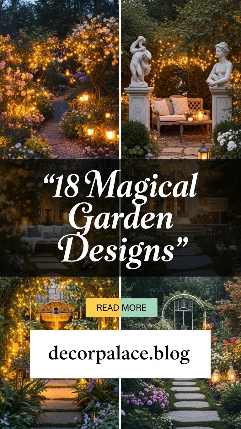 18 Craft a Dreamy Garden with Fairy Lights Sculptures