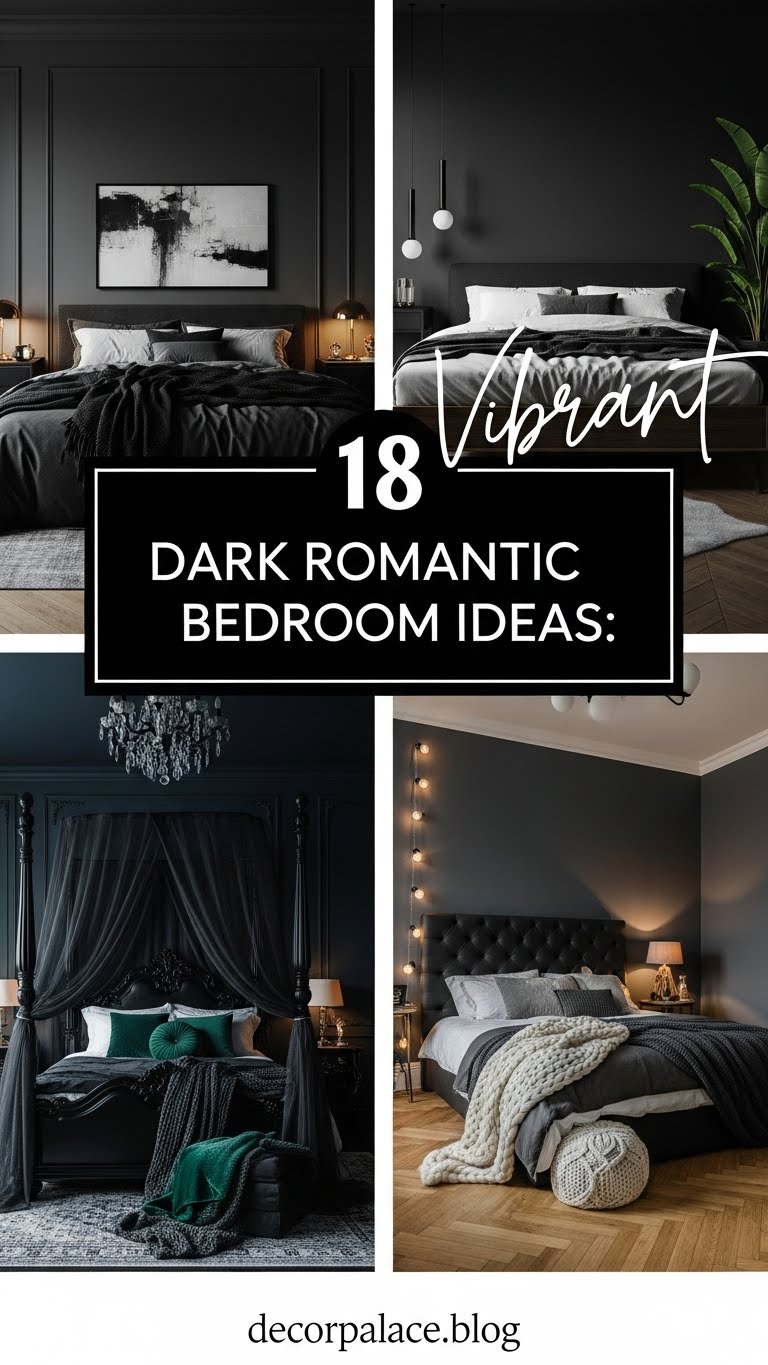 18 Dark Romantic Bedroom Ideas for Married Couples Private Getaway 1