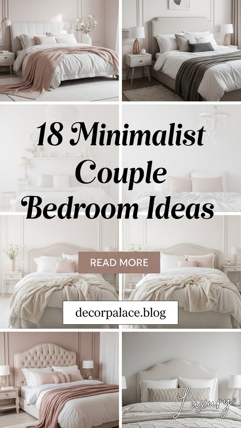 18 Minimalist Neutral Couple Bedroom Ideas That Scream Quiet Luxury