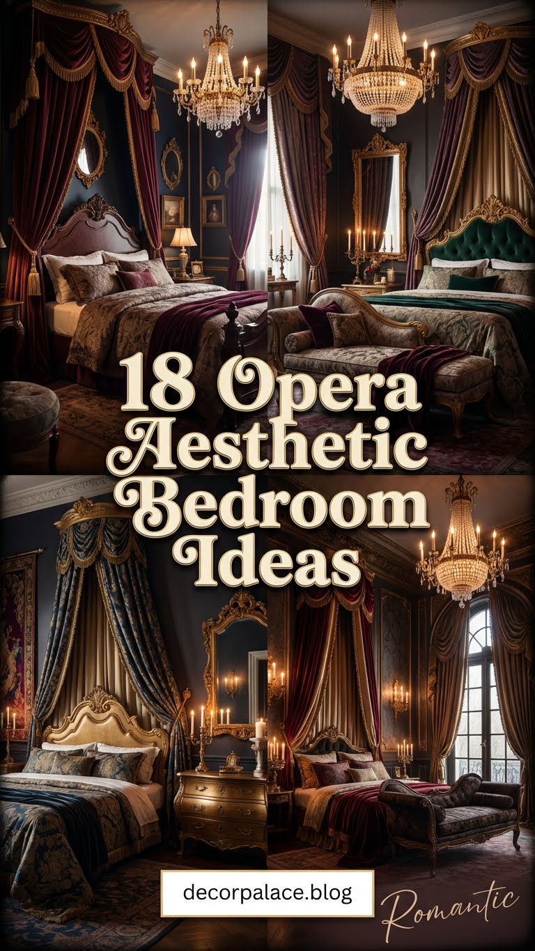 18 Opera Aesthetic Romantic Bedroom Decor Ideas That Are Pure Drama