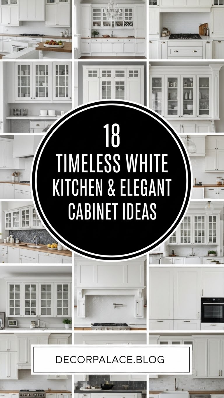 18 Timeless White Kitchen Elegant Cabinet Ideas