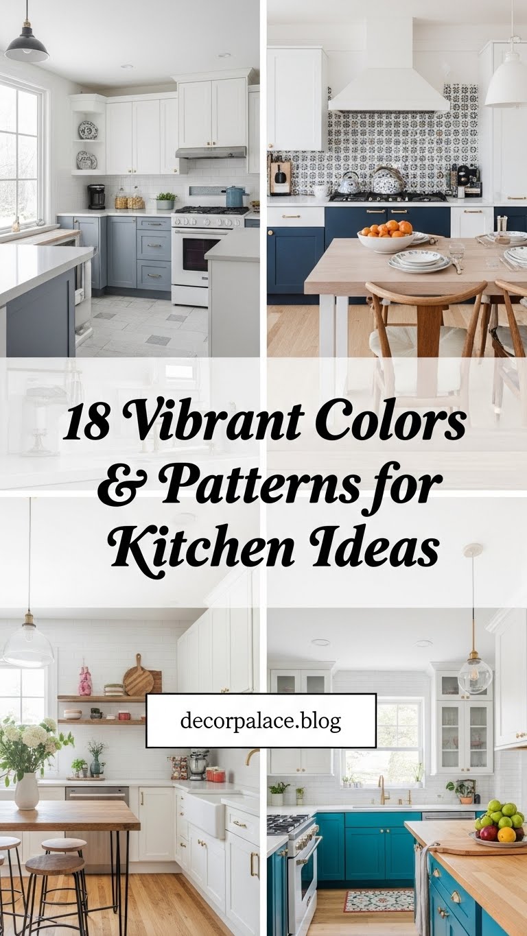 18 Vibrant Colors Patterns for a Dynamic Kitchen ideas