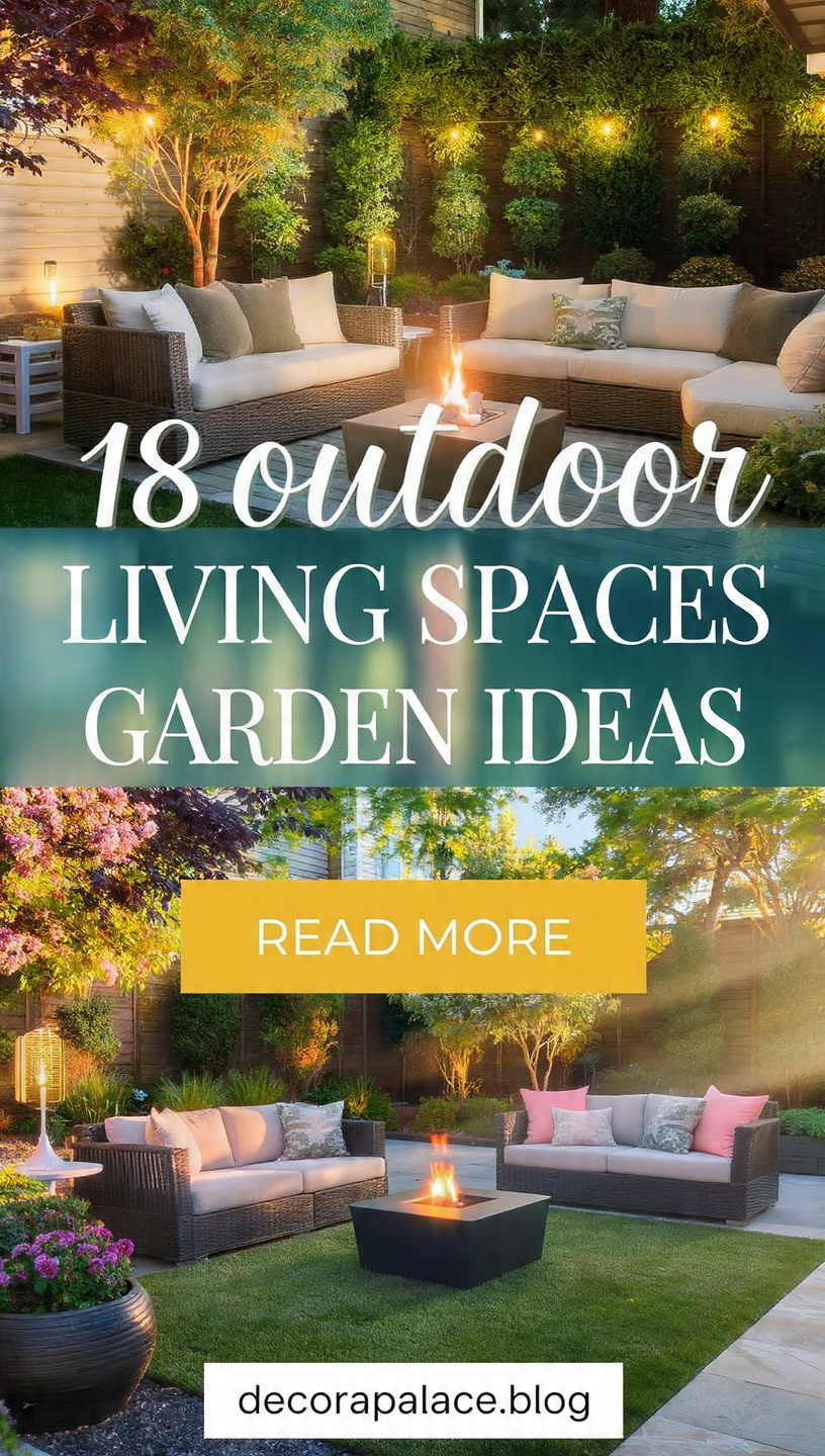 18 modern Outdoor Living Spaces garden ideas