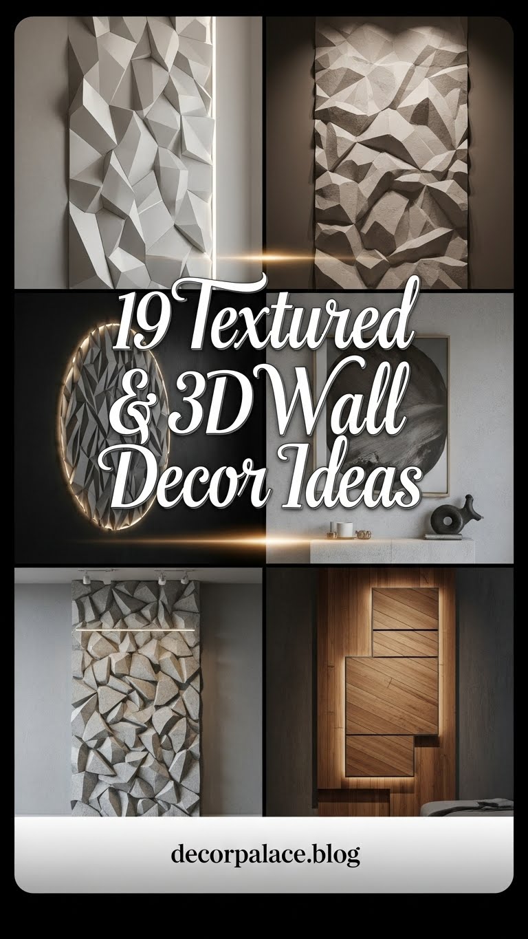 19 Textured and 3D Wall Design Ideas 1