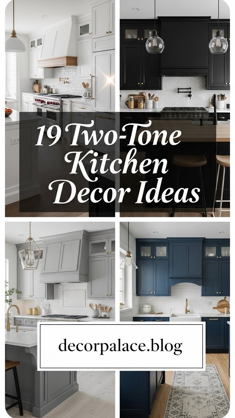 19 Two Tone Kitchen Cabinet kitchen Decor ideas 1