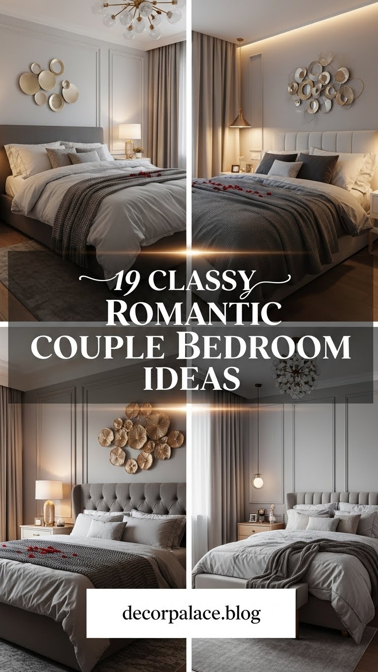 19 classy couple romantic bedroom Make Your Space Elegant