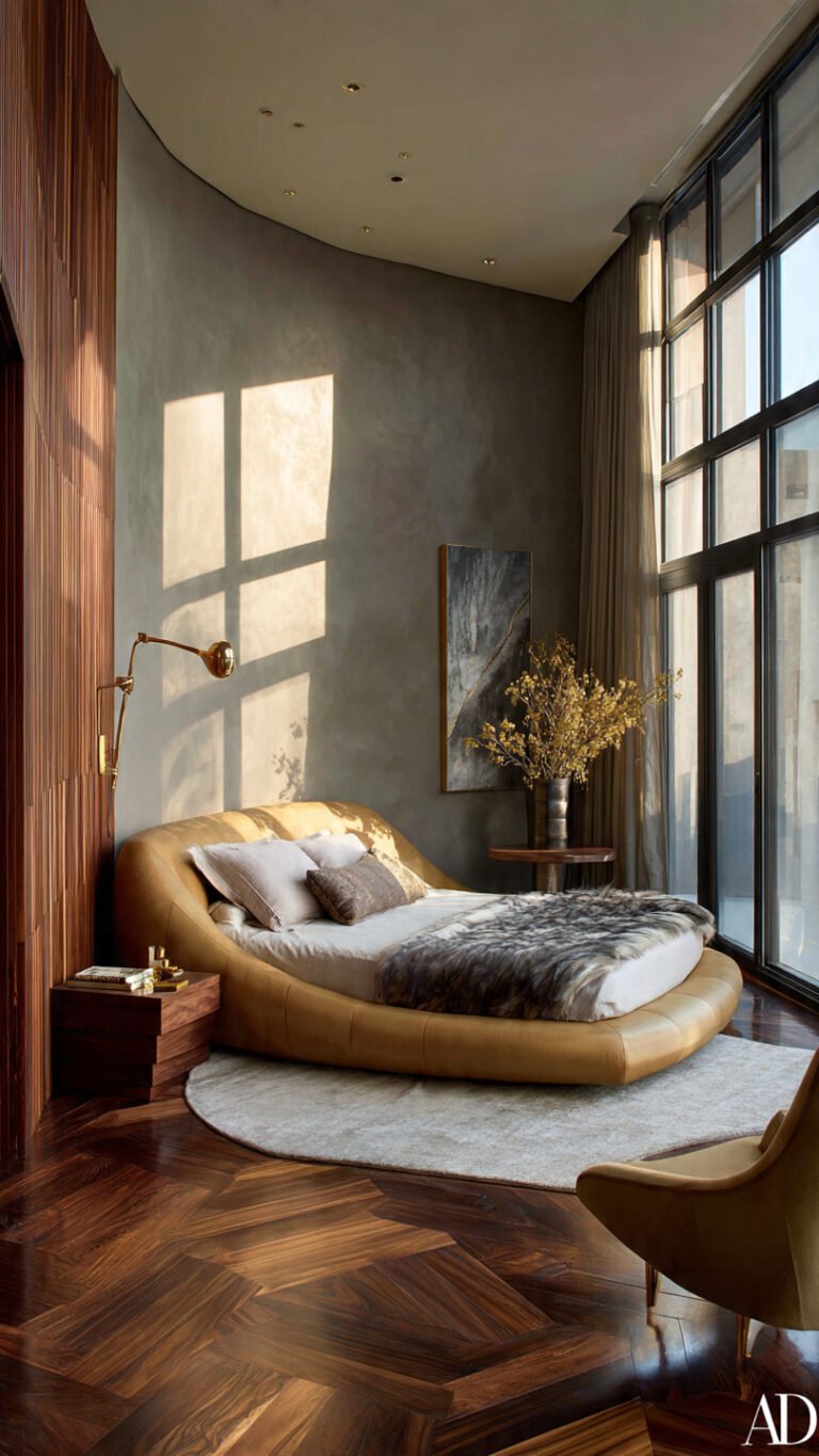 22 Curved Furniture & Organic Shapes bedroom ideas