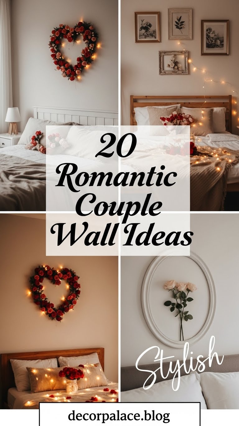 20+ Romantic & Stylish Couple Bedroom Wall Ideas 2 20 Romantic Stylish Couple Bedroom Wall Ideas