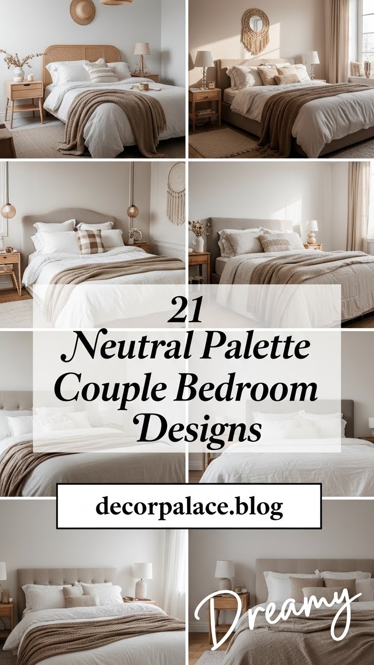 21 Dreamy Neutral Palette Couple Bedroom Designs Ideas That Feel Retreat