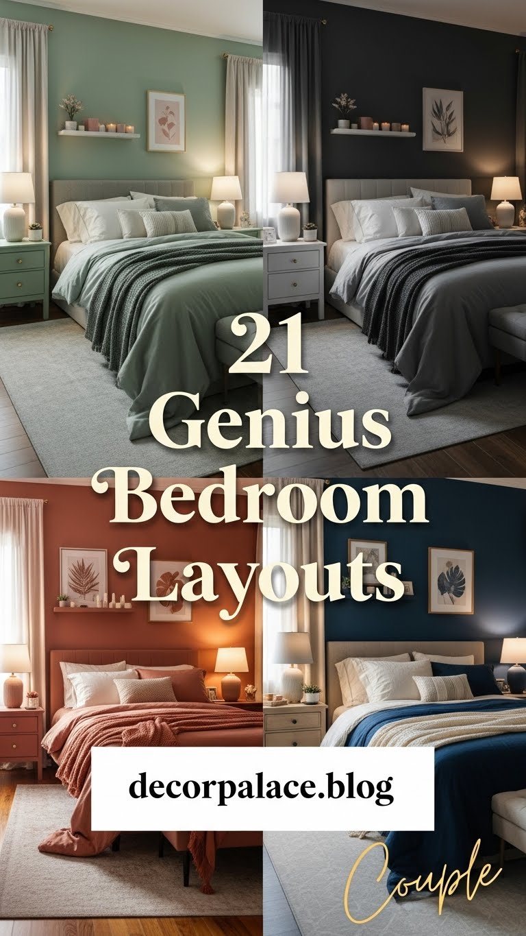 21 Genius Bedroom Layouts to Save Your Space and Your Relationship 1