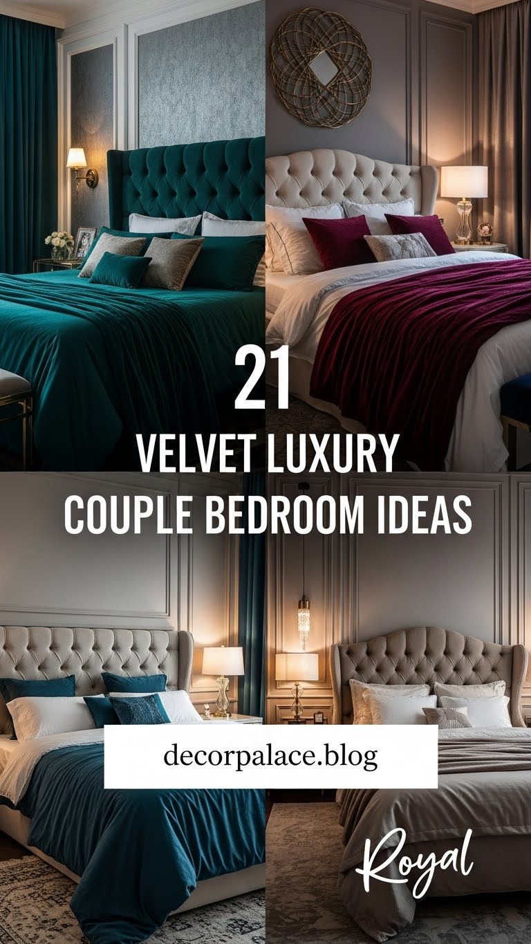 21 Velvet Luxury Couple Bedroom Ideas That Will Transform Your Space Into a Royal Suite 2 21 Velvet Luxury Couple Bedroom Ideas That Will Transform Your Space Into a Royal Suite
