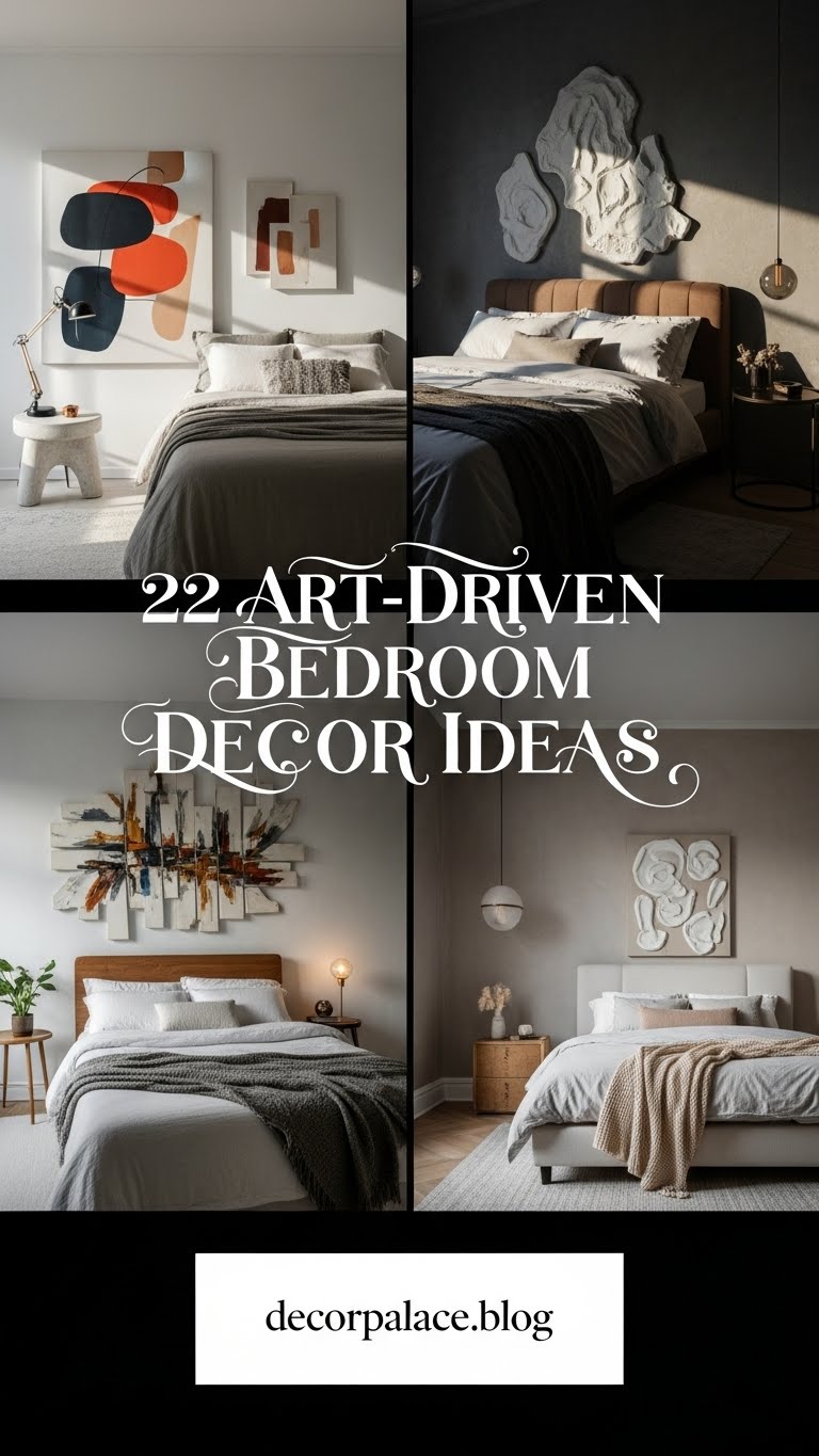 22 Art Driven Statement Bedroom Decor Ideas