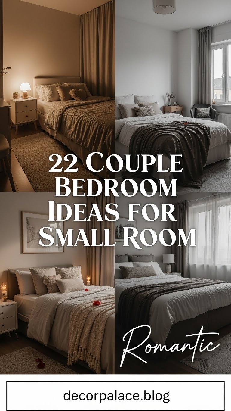 22 Couple Bedroom Ideas for small rooms That Feel Stylish Romantic